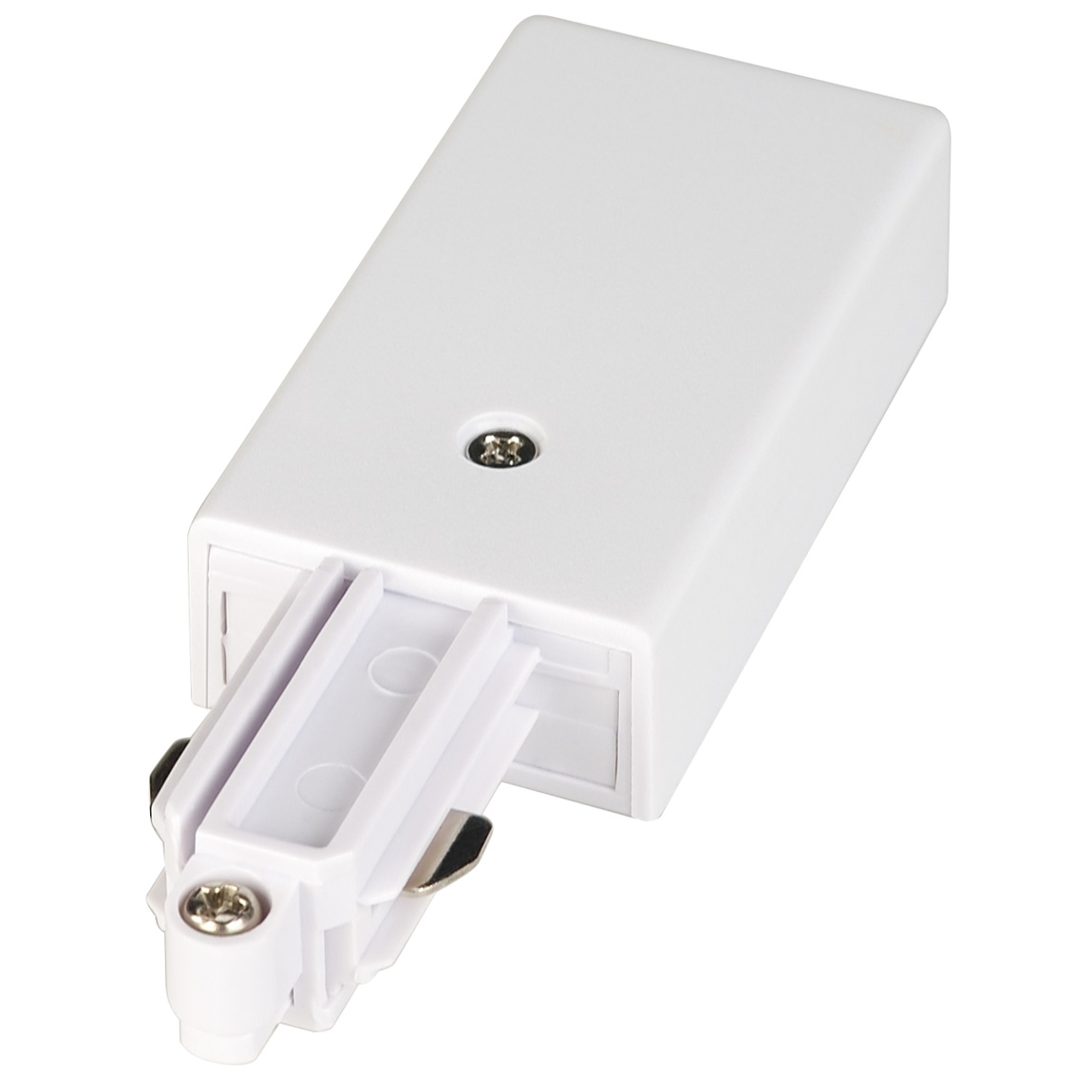 SLV 143031 1PHASE-TRACK, разъём питания торцевой, 16А макс., GND слева, белый