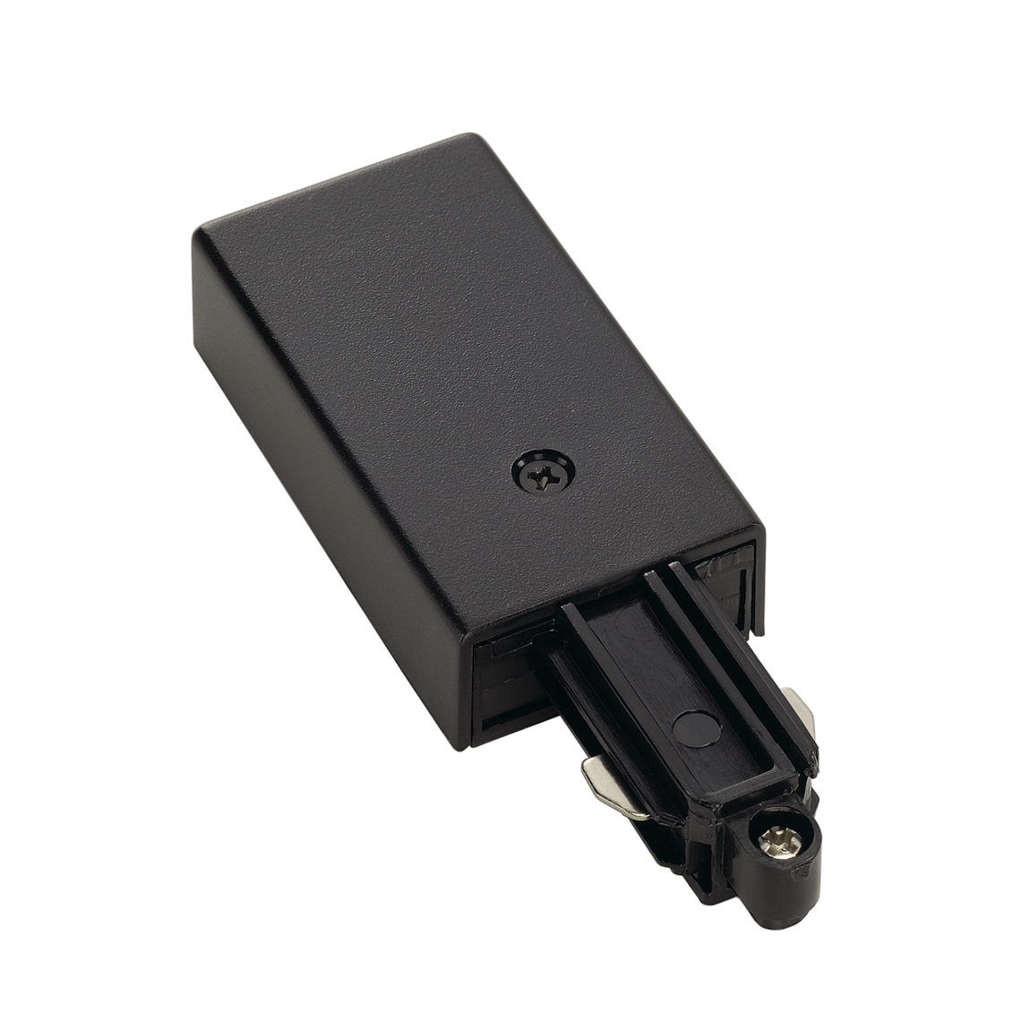 SLV 143040 1PHASE-TRACK, разъём питания торцевой, 16А макс., GND справа, черный