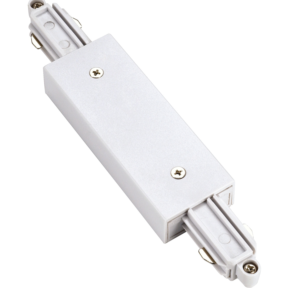 SLV 143101 1PHASE-TRACK, коннектор прямой с разъёмом питания, 16А макс., белый