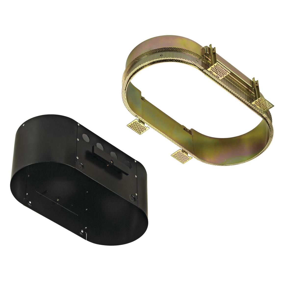 SLV 115634 AIXLIGHT® PRO, 2 FLAT FRAMELESS ROUND корпус без рамки для 2-х светильников MODULE, черный