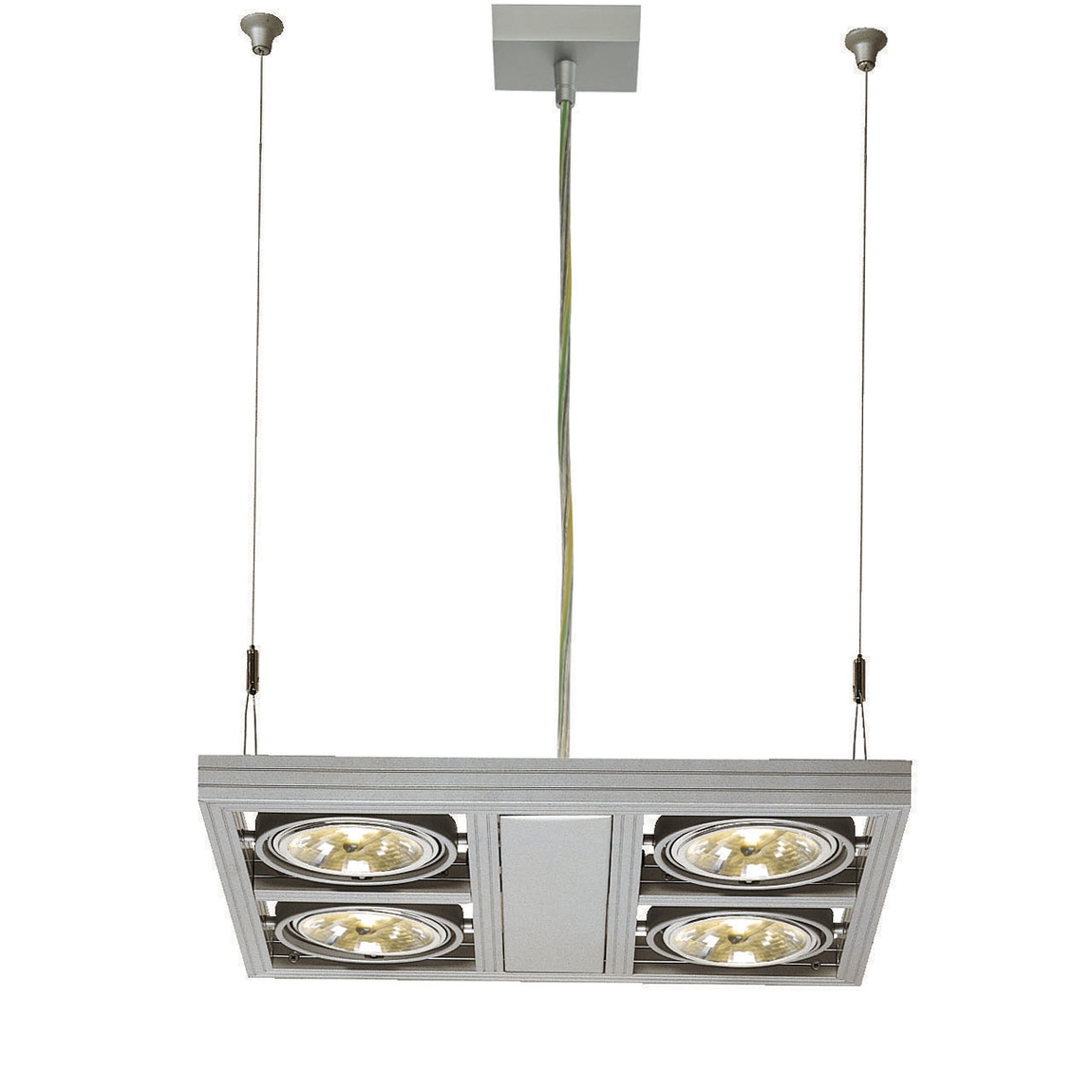 SLV 154212 AIXLIGHT® SQUARE QRB111 светильник подвесной с ЭПН для 4-x ламп QRB111 по 50Вт макс., серебристый