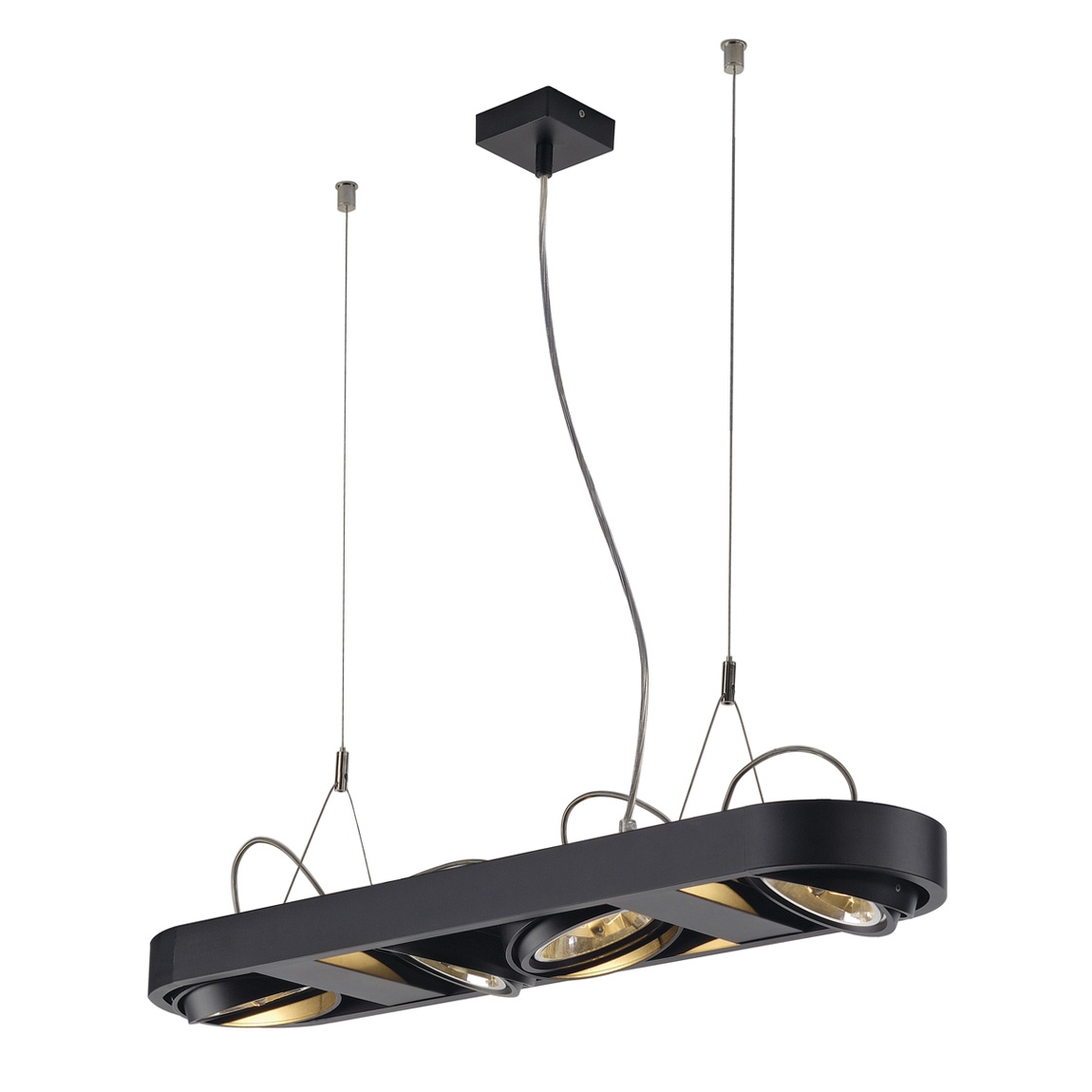 SLV 159070 AIXLIGHT® R LONG 111 ¤ светильник подвесной с ЭПН для 4-x ламп QRB111 по 50Вт макс., черный