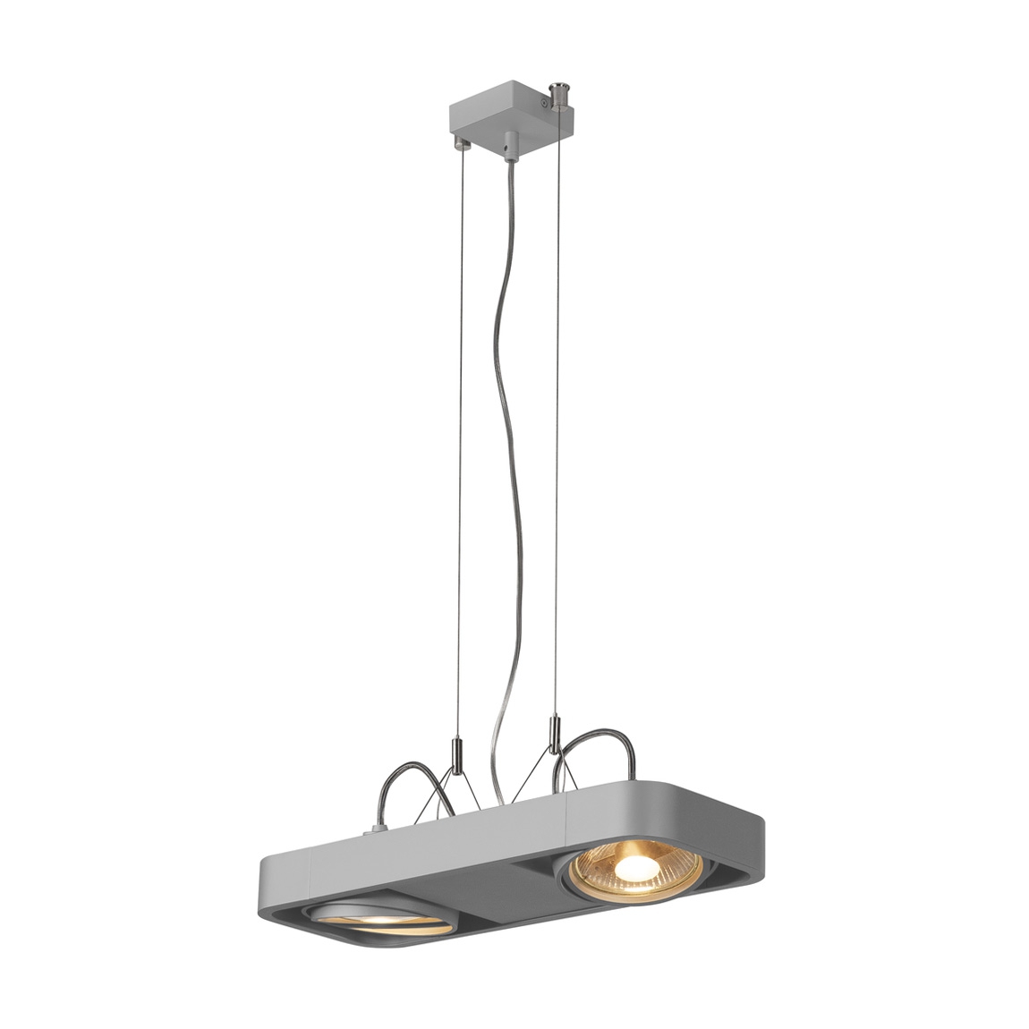 SLV 159214 AIXLIGHT® R2 DUO QPAR111 светильник подвесной для 2-x ламп ES111 по 75Вт макс., серебристый