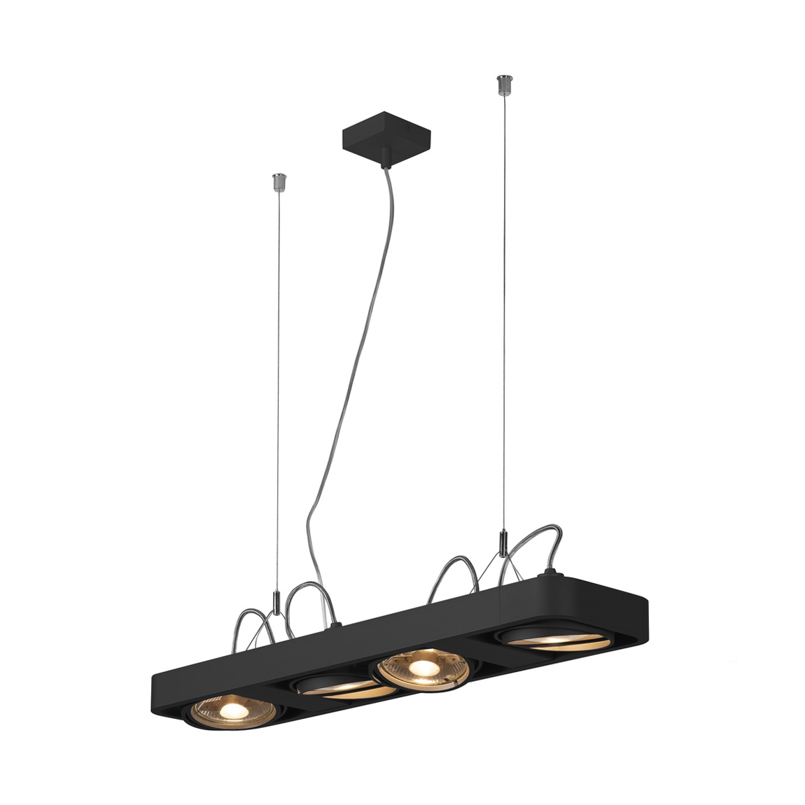 SLV 159220 AIXLIGHT® R2 LONG QPAR111 светильник подвесной для 4-x ламп ES111 по 75Вт макс., черный