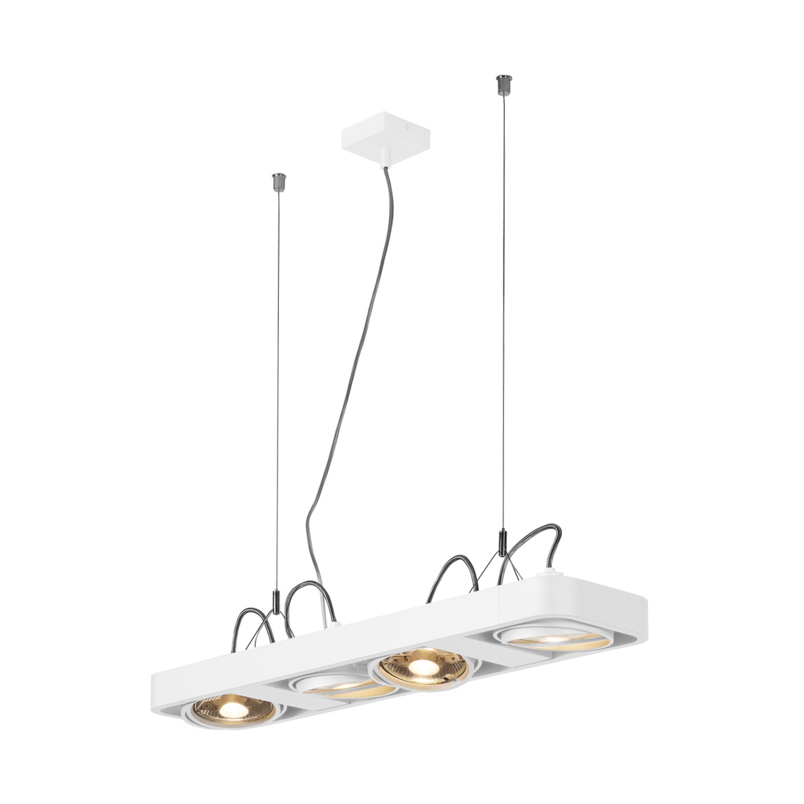 SLV 159221 AIXLIGHT® R2 LONG QPAR111 светильник подвесной для 4-x ламп ES111 по 75Вт макс., белый