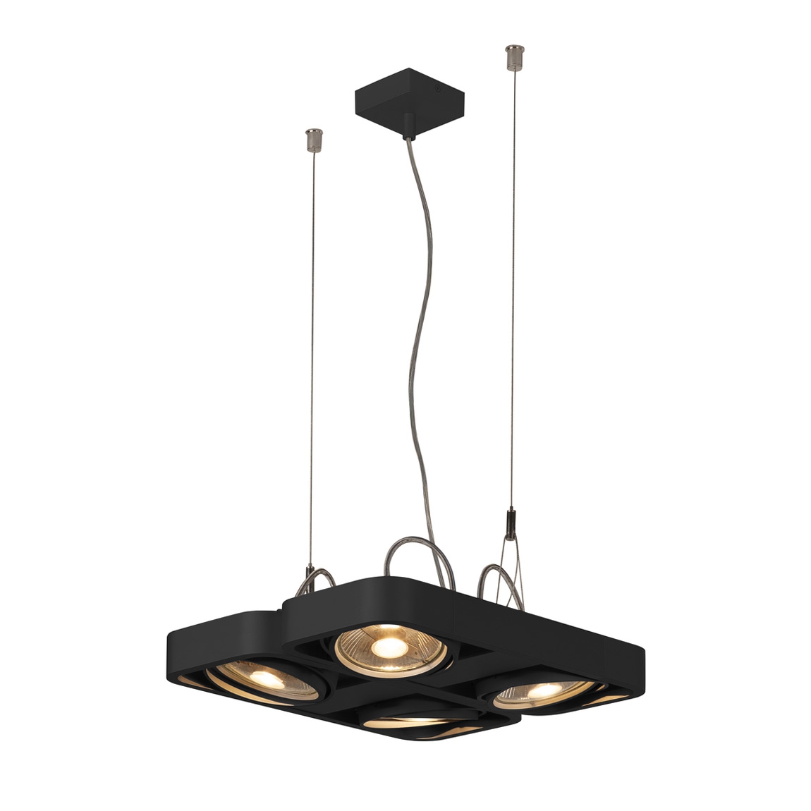 SLV 159230 AIXLIGHT® R2 QUAD QPAR111 светильник подвесной для 4-x ламп ES111 по 75Вт макс., черный