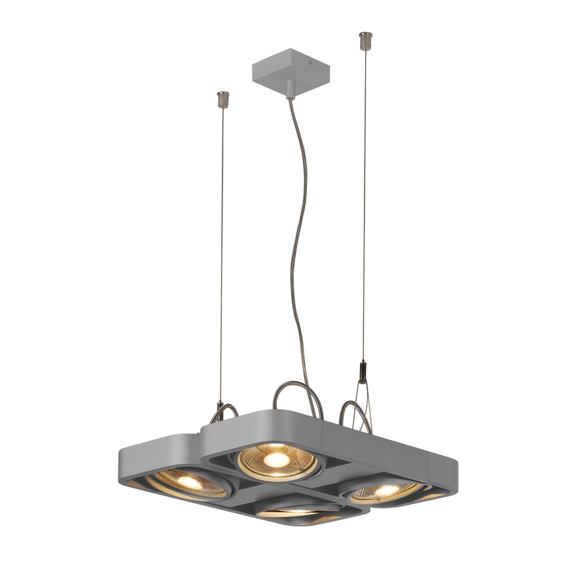 SLV 159234 AIXLIGHT® R2 QUAD QPAR111 светильник подвесной для 4-x ламп ES111 по 75Вт макс., серебристый