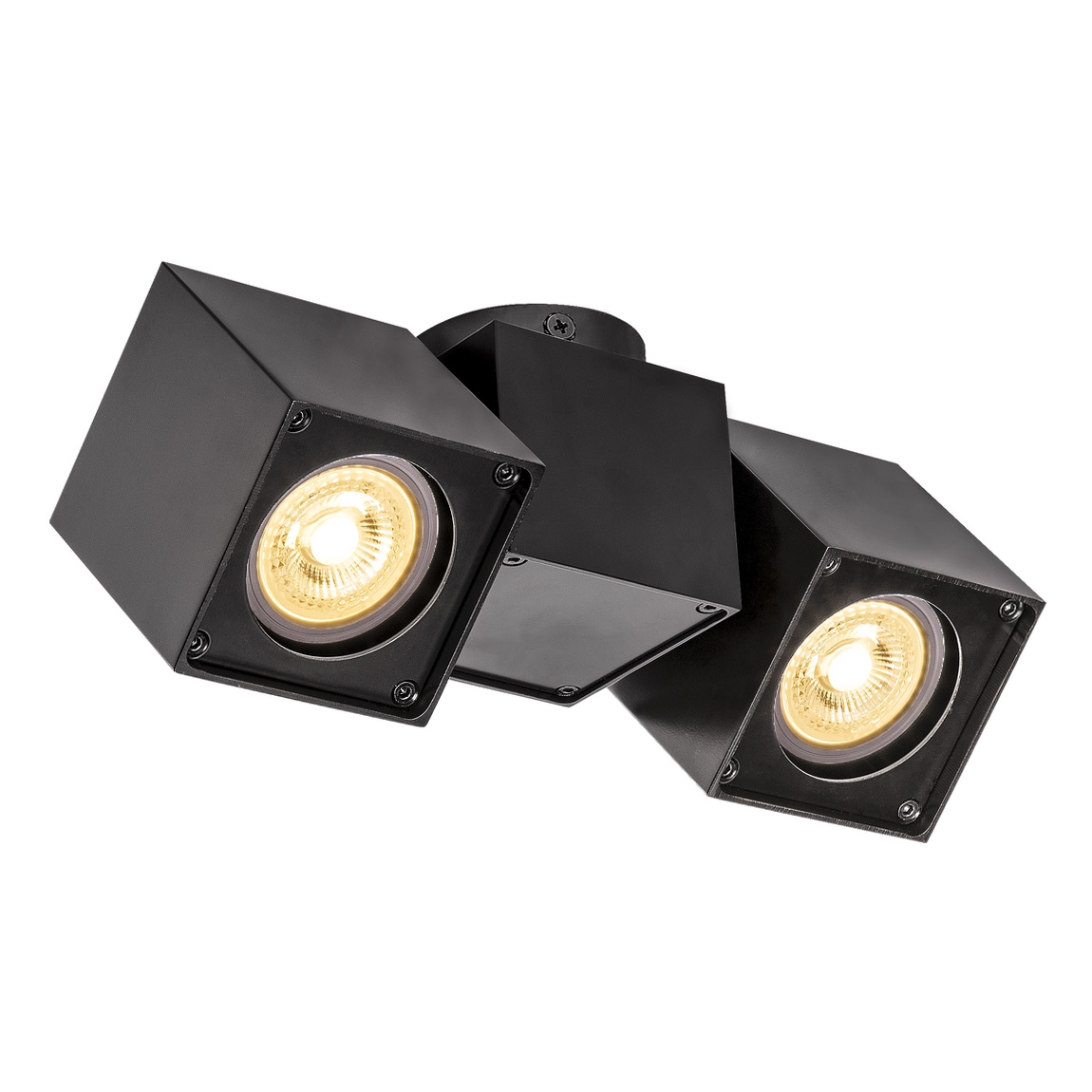 SLV 1002215 ALTRA DICE SPOT 2 светильник накладной для 2-x ламп GU10 по 50Вт макс., черный