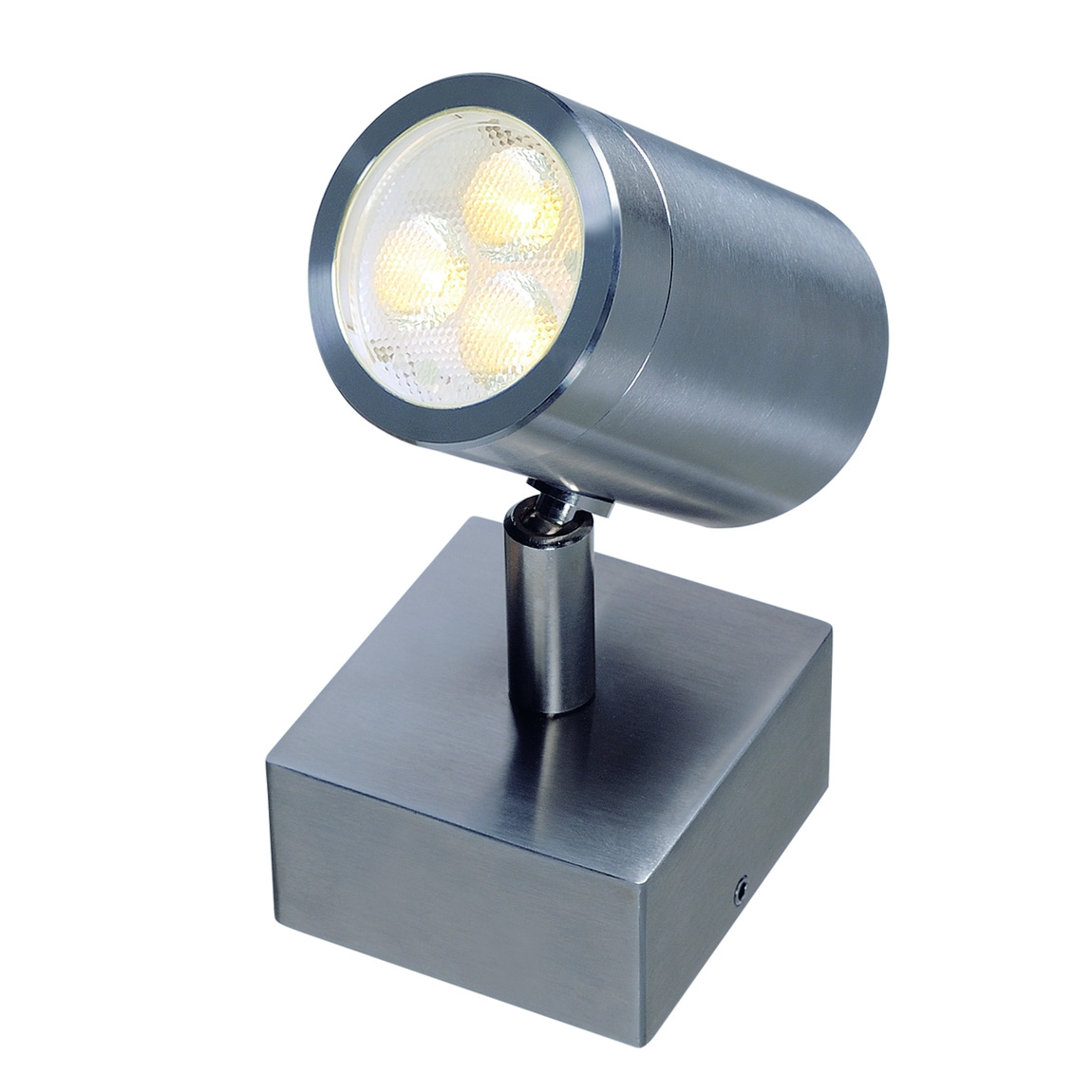 SLV 233310 SST 316 SINGLE светильник накладной IP44 4.6Вт с LED 3000К, 250лм, 15°, сталь