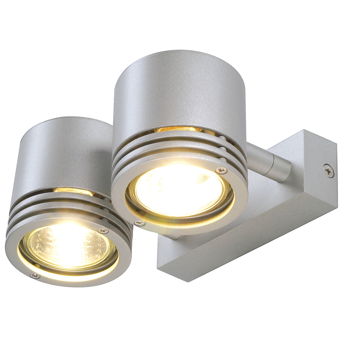 SLV 151922 BARRO DOUBLE CW светильник накладной для 2-x ламп GU10 по 50Вт макс., серебристый