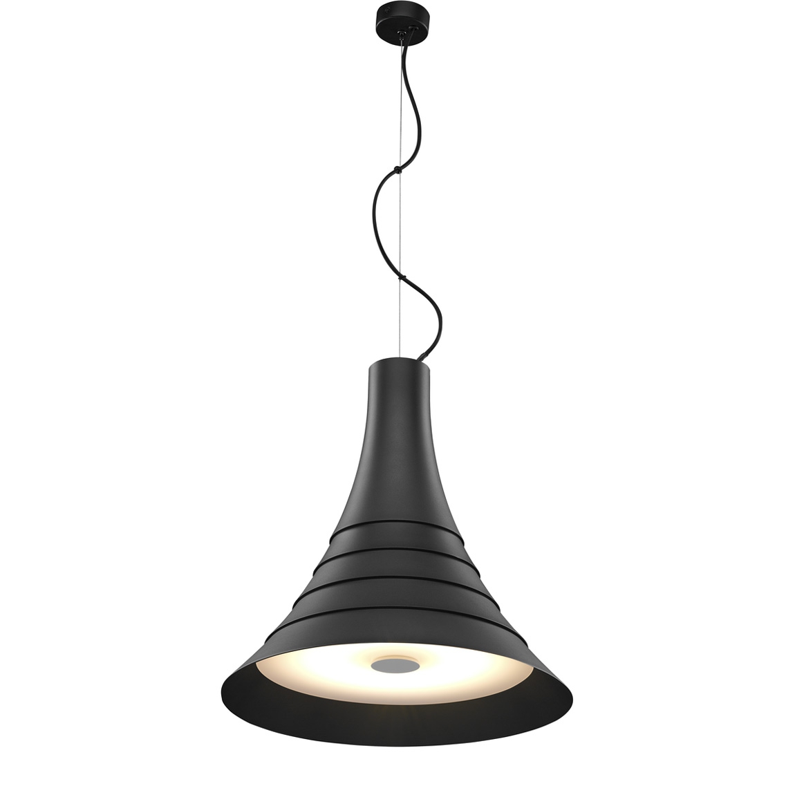 SLV 1000435 BATO 45 LED PD светильник подвесной 30Вт с LED 2700К, 1450лм, 100°,  черный