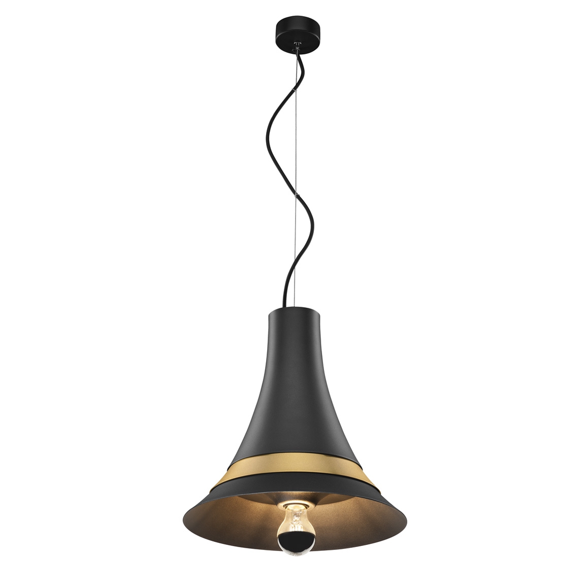 SLV 1001266 BATO 35 E27 PD светильник подвесной для лампы E27 60Вт макс., черный/ латунь
