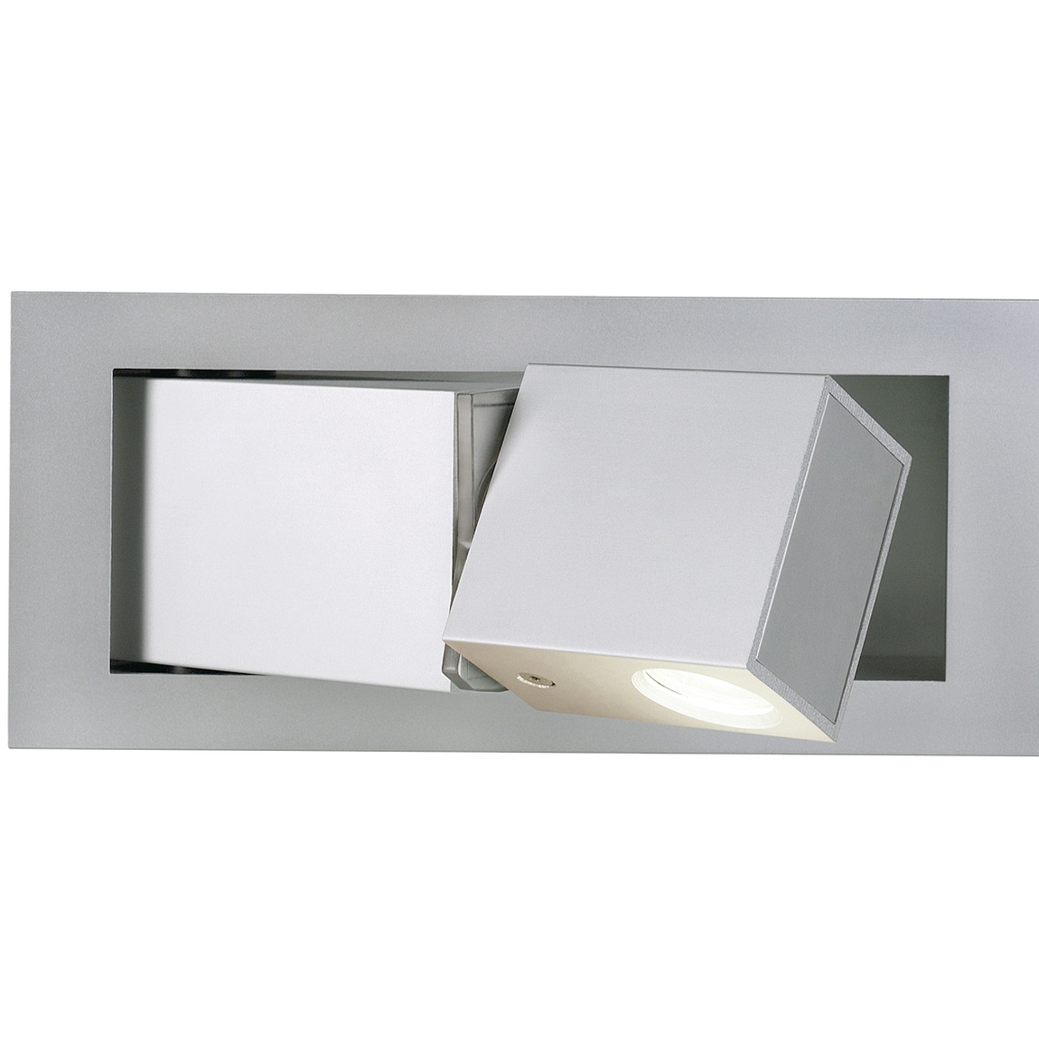 SLV 146252 BEDSIDE RIGHT светильник встраиваемый 700мА 3Вт с LED 3000К, 110лм, 110°, серебристый/ синий подсвет