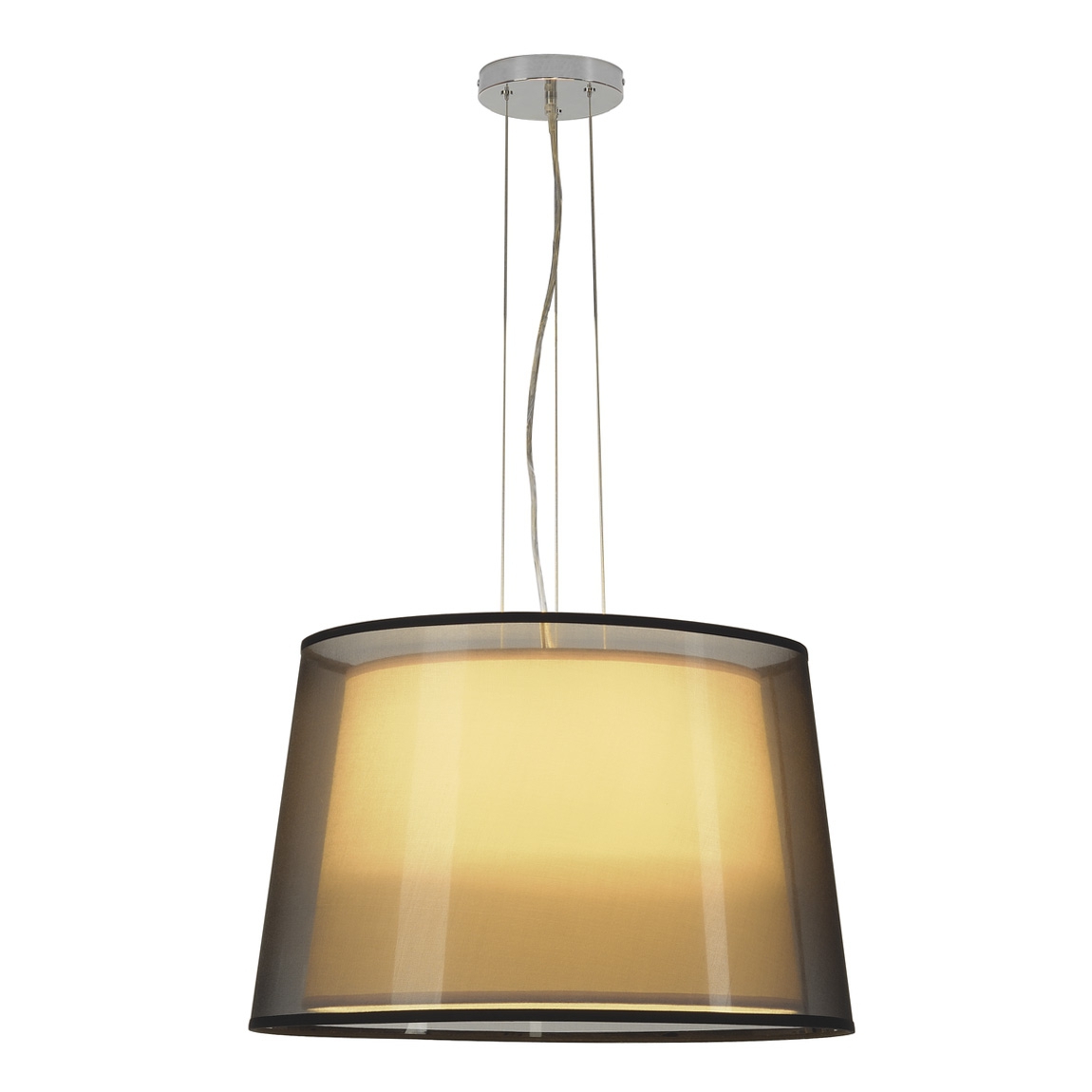 SLV 155650 BISHADE PD-1 светильник подвесной для 3-х ламп E27 по 23Вт макс., черный/ белый/ хром