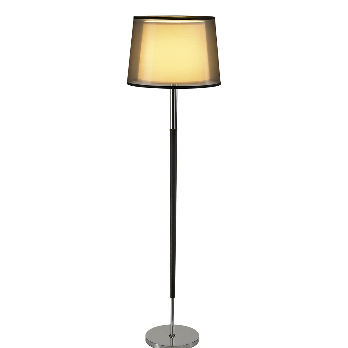SLV 155652 BISHADE SL-1 светильник напольный для лампы E27 40Вт макс., черный/ белый/ хром