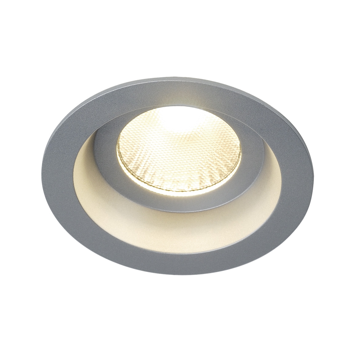 SLV 160634 BOOST IP44 9W светильник встраиваемый IP44 с COB LED 9Вт, 500mA, 3000К, 640lm, 30°, серебристый