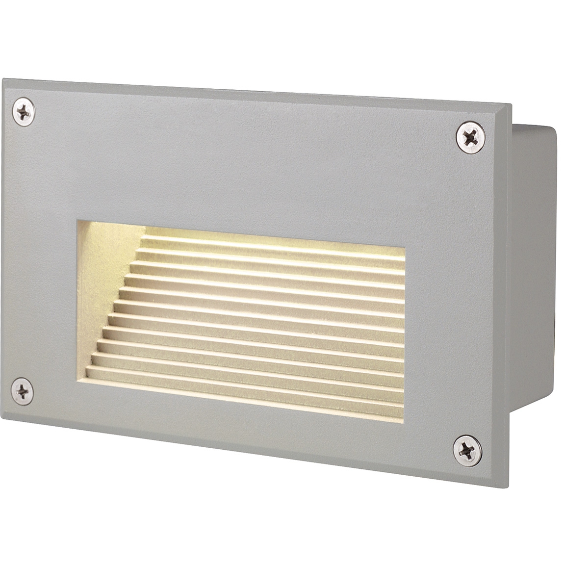 SLV 229702 BRICK LED DOWNUNDER светильник встраиваемый IP54 1.4Вт c LED 3000K, 30лм, серебристый