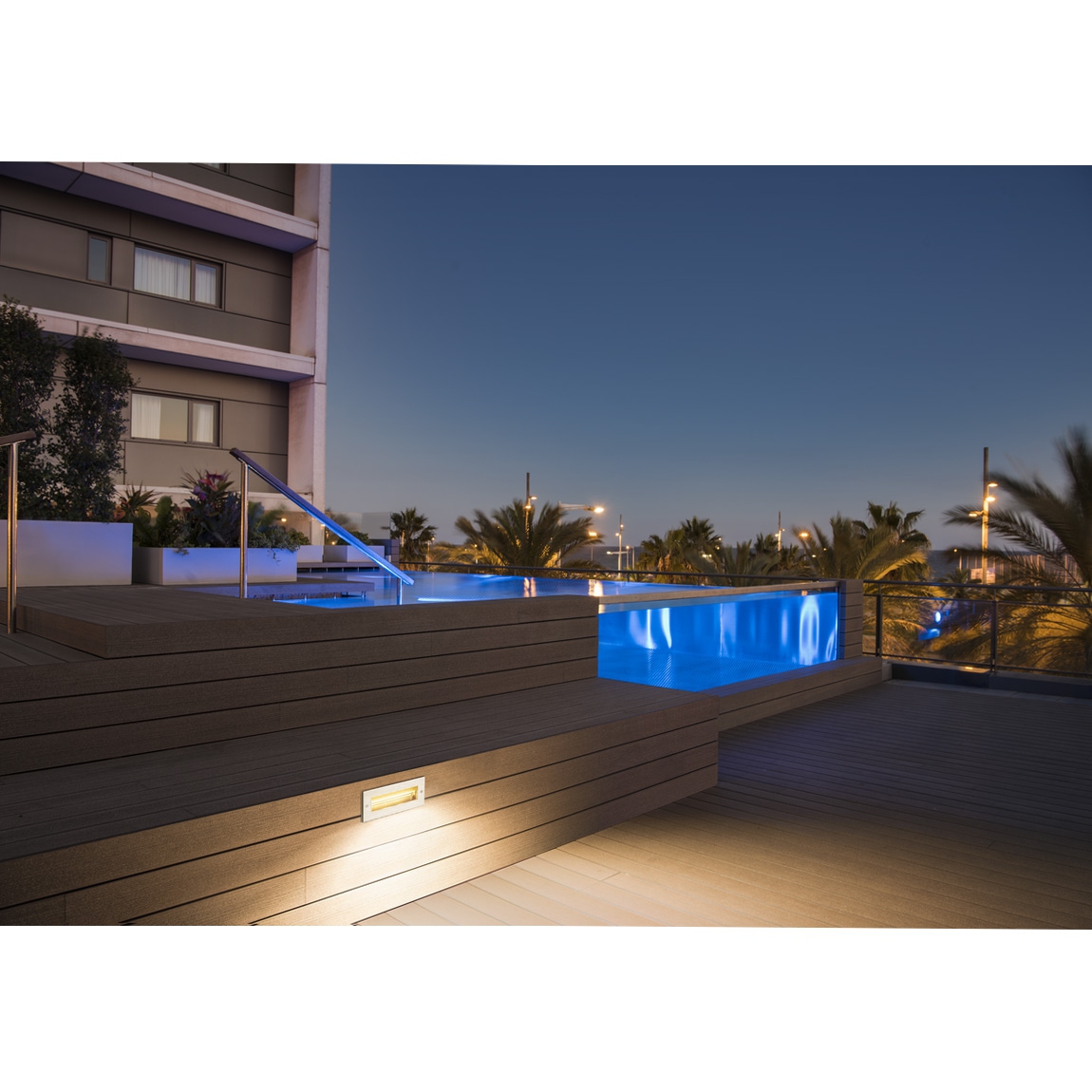 SLV 233660 BRICK ASYMETRIC светильник встраиваемый IP65 11Вт с LED 3000К, 850лм, сталь