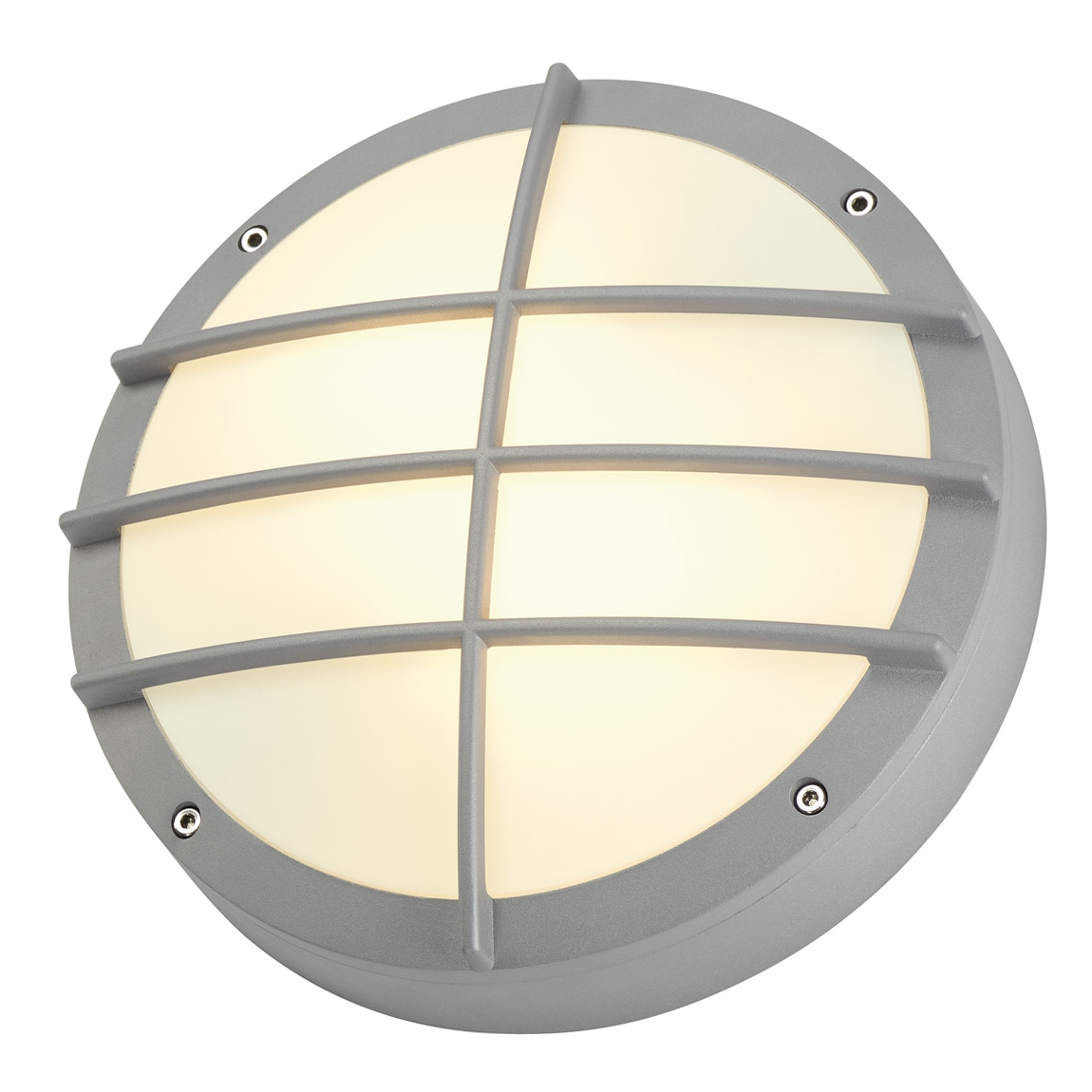 SLV 229084 BULAN GRID светильник накладной IP44 для 2-х ламп E27 по 25Вт макс., серебристый