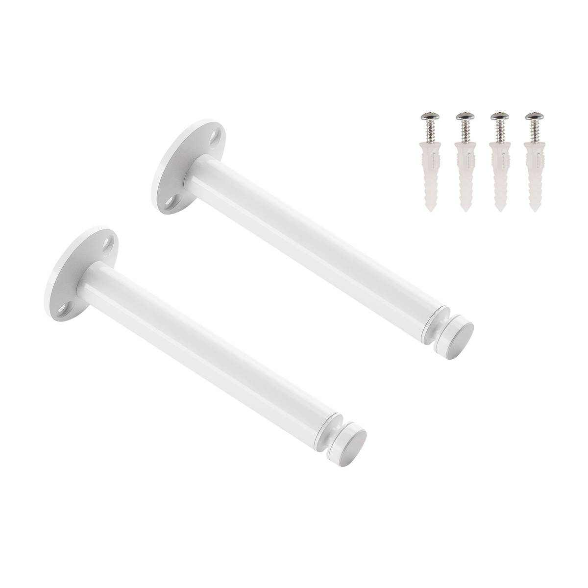 SLV 186641 TENSEO, стойка угловая 16см для тросика, 2 шт., белый