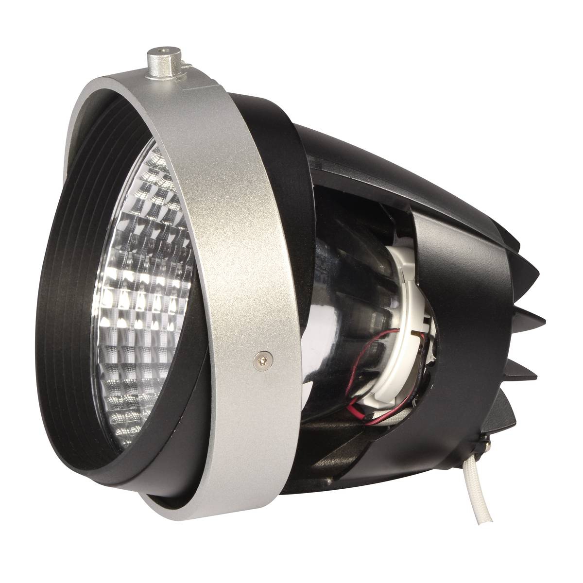 SLV 115191 AIXLIGHT® PRO, COB LED MODULE светильник 25/39Вт с LED 3000К, 2400/3200лм, 12°, без БП, сереб/ черн.