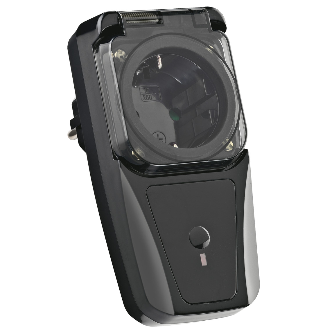 SLV 470808 SLV CONTROL BY TRUST, радиовыключатель IP44 с розеткой, 3500Вт макс., стандарт Schuko, черный