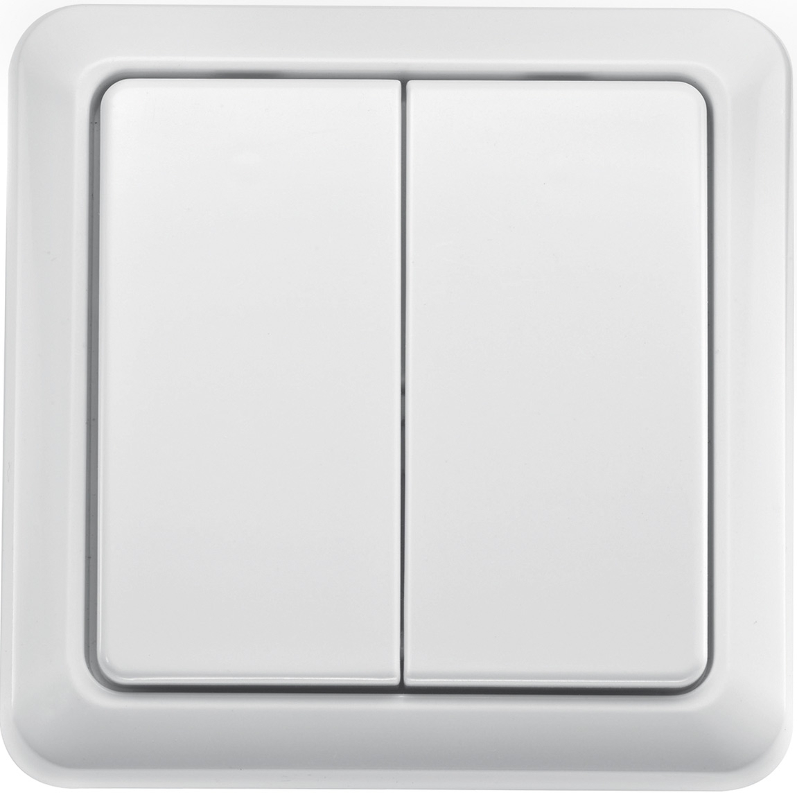 SLV 470819 SLV CONTROL BY TRUST, радиовыключатель настенный, двухклавишный, с опцией автоотключения, белый