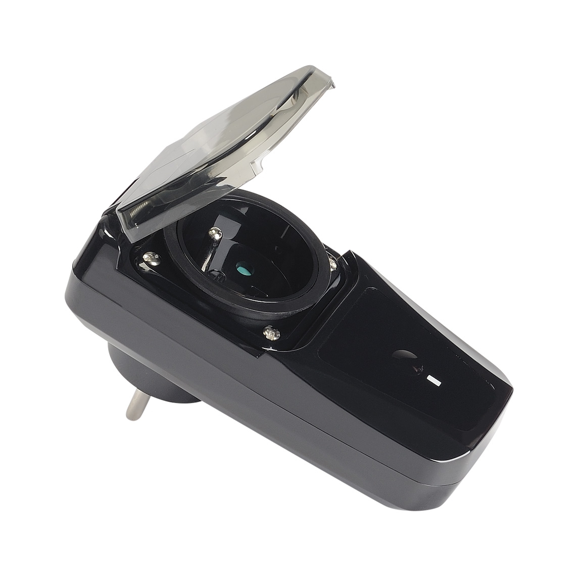 SLV 470824 SLV CONTROL BY TRUST, радиовыключатель IP44 с розеткой, 3500Вт макс., стандарт BE/FR, черный