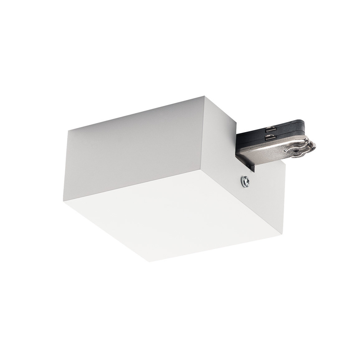 SLV 172061 D-TRACK, разъём питания торцевой с корпусом, 230В, 2х 10А макс., белый