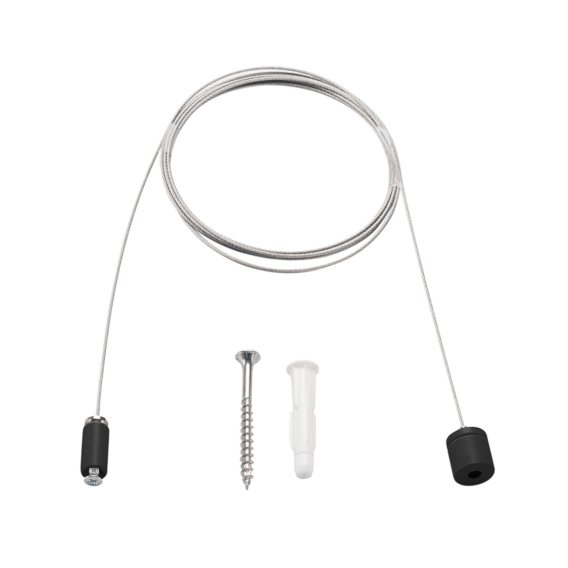 SLV 172200 D-TRACK, подвес 1м регулируемый, черный