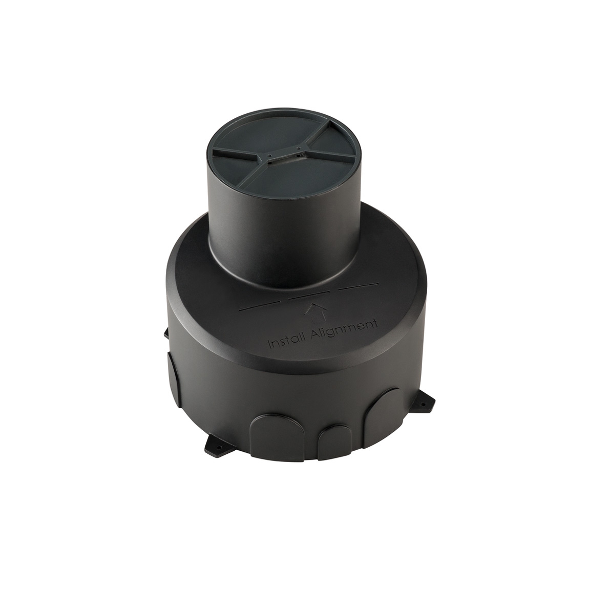 SLV 1000653 DASAR® 100 PREMIUM, корпус монтажный, встраиваемый в грунт, черный