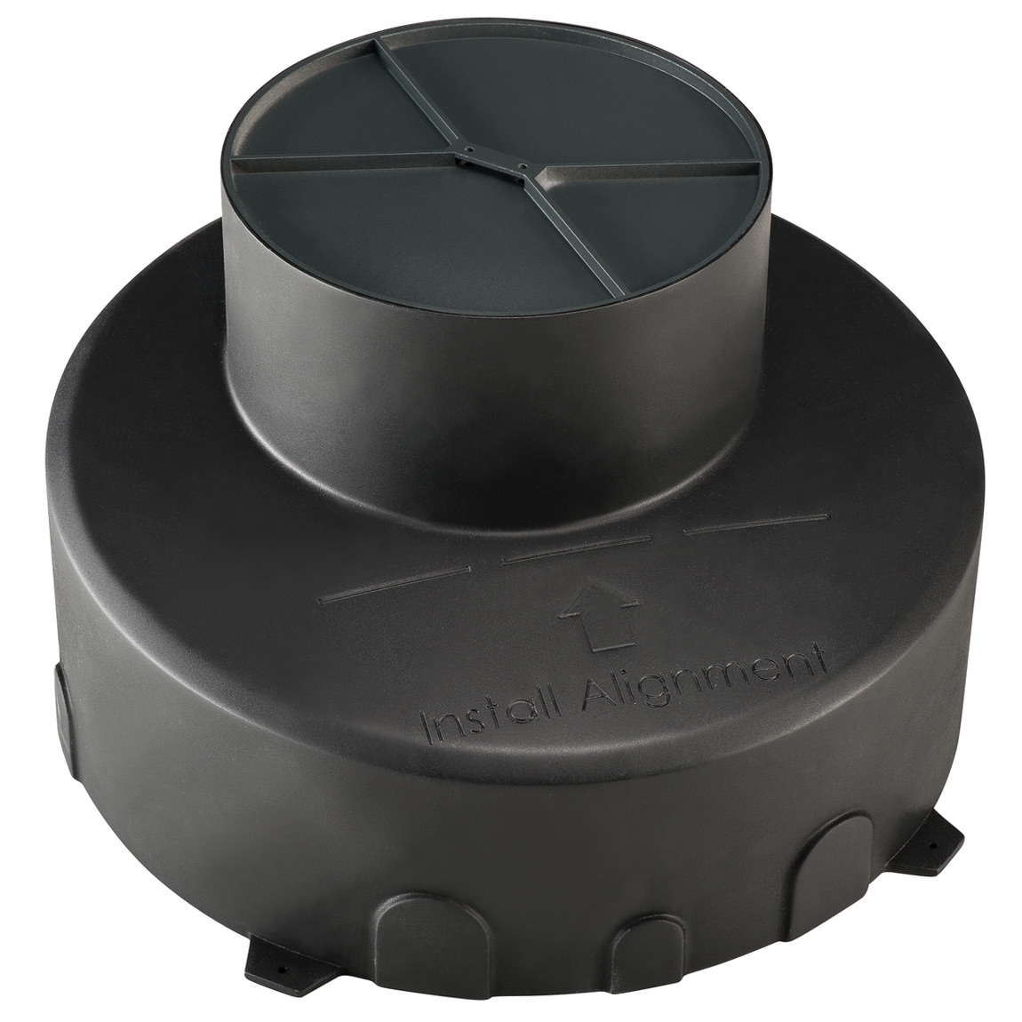 SLV 1000655 DASAR® 180 PREMIUM/ GIMBLE OUT, корпус монтажный, встраиваемый в грунт, черный