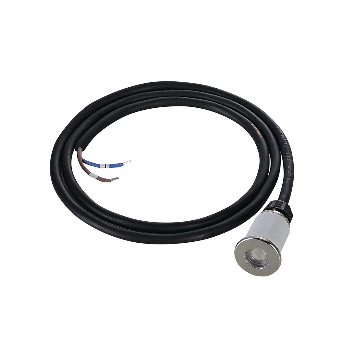 SLV 233540 DASAR® 37 ROUND светильник встраиваемый IP67 12-24В= 2Вт c LED 3000К, 120лм, 30°, без БП, сталь