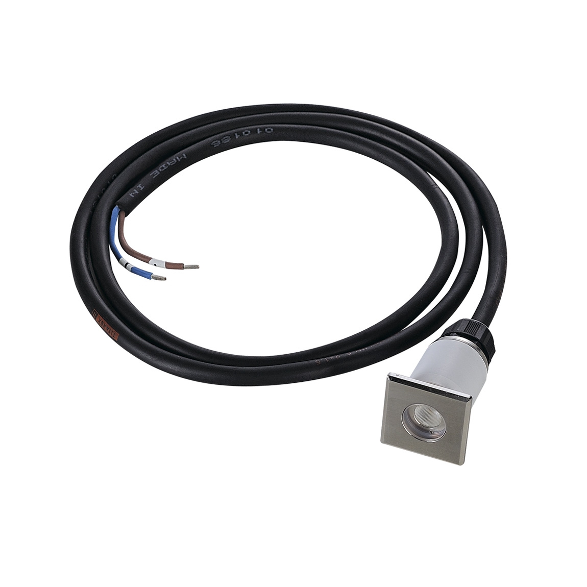 SLV 233550 DASAR® 37 SQUARE светильник встраиваемый IP67 12-24В= 2Вт c LED 3000К, 120лм, 30°, без БП, сталь