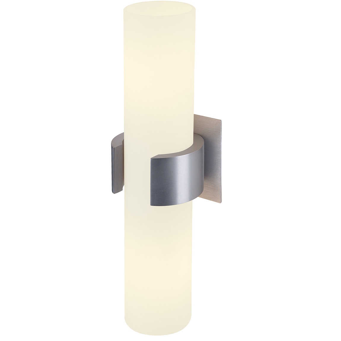 SLV 147529 DENA 30 светильник настенный для 2-x ламп E14 по 40Вт макс., матированный алюминий / стекло белое