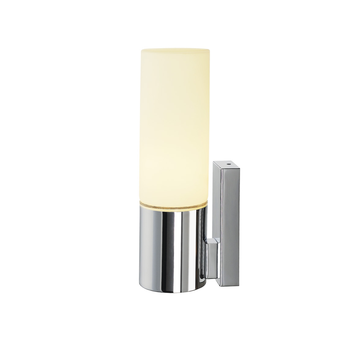 SLV 151543 DEVIN LED SINGLE светильник настенный IP44 8Вт c LED 3000К, 430лм, хром/ стекло белое