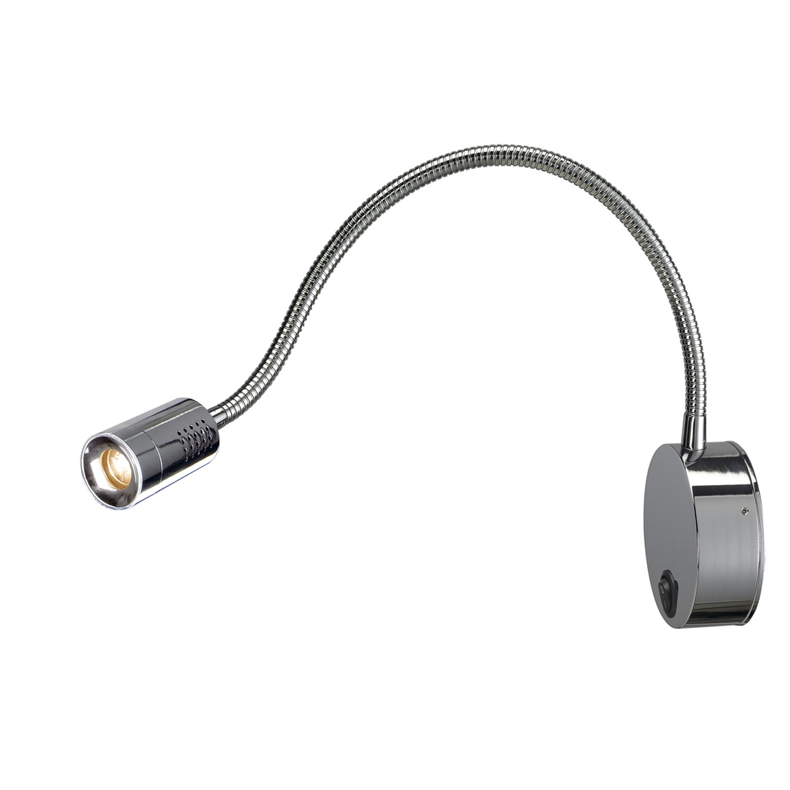 SLV 1002116 DIO FLEX PLATE LED светильник накладной 1.9Вт с выключателем и LED 2700К, 82лм, 45°, хром