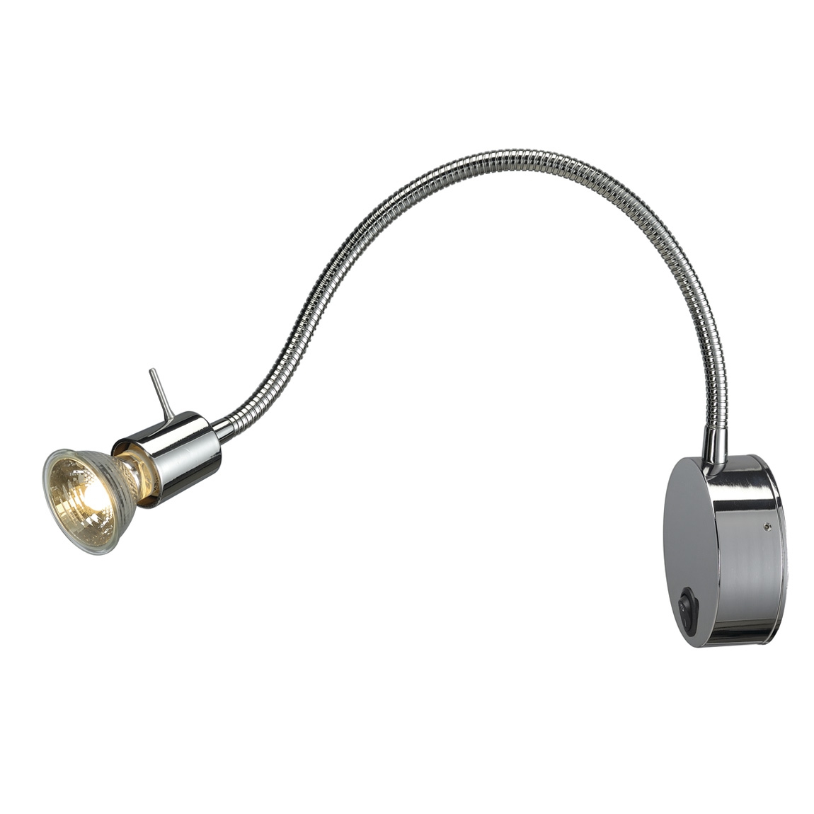 SLV 146692 DIO FLEX PLATE GU10 светильник накладной с выключателем для лампы GU10 50Вт макс., хром