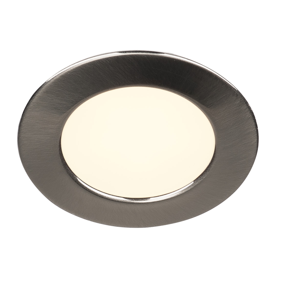 SLV 112165 DL 126 LED светильник встраиваемый 12В DC 2.8Вт с LED 2700К, 160лм, 90°, матированный металл