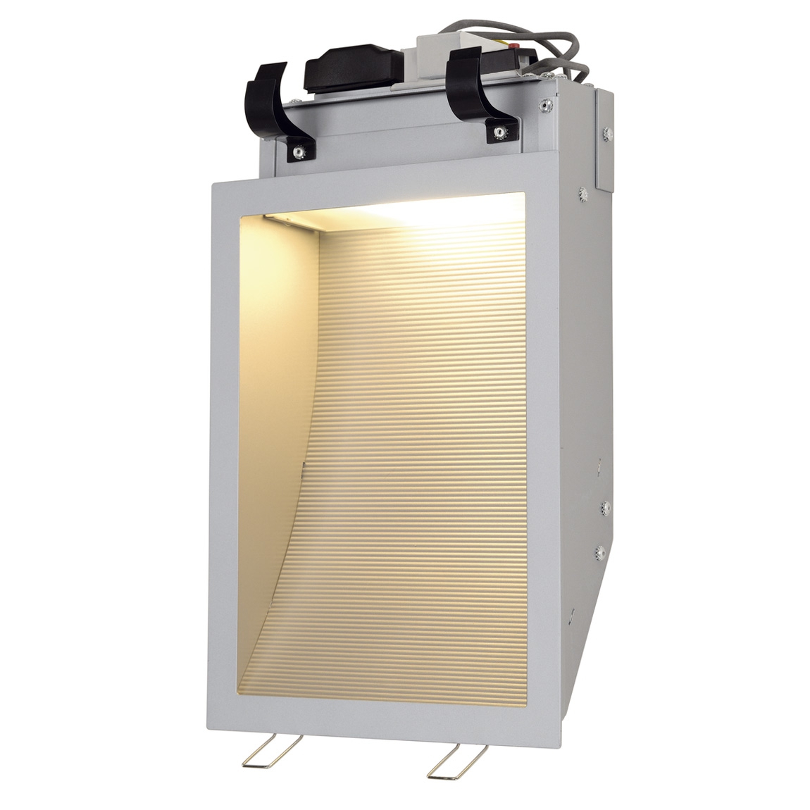 SLV 151971 DOWNUNDER 2 светильник встраиваемый с ЭмПРА для лампы TC-D G24d-1 13Вт, серебристый / алюминий