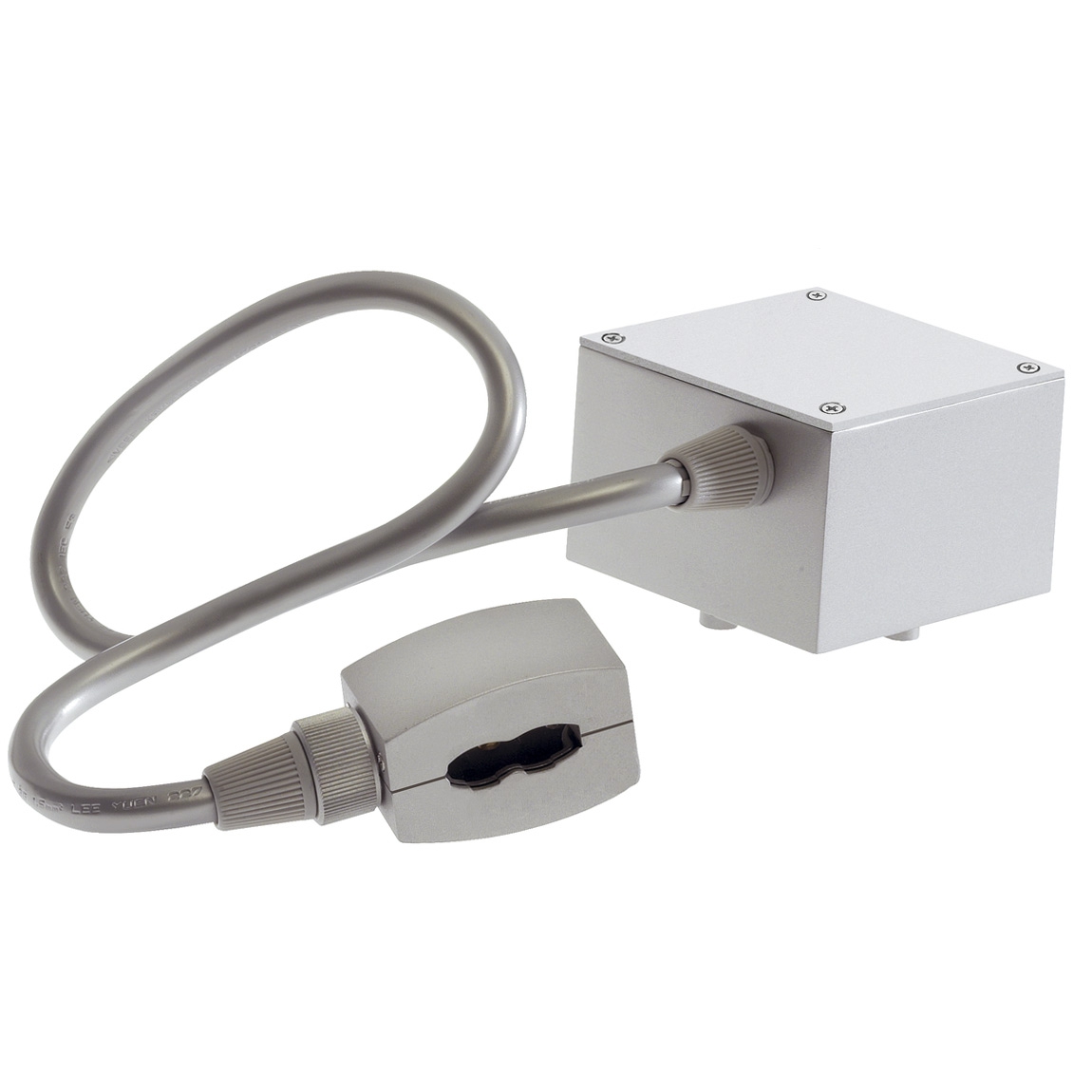 SLV 184002 EASYTEC II®, разъём питания с кабелем 40см и основанием, 16А макс., серебристый