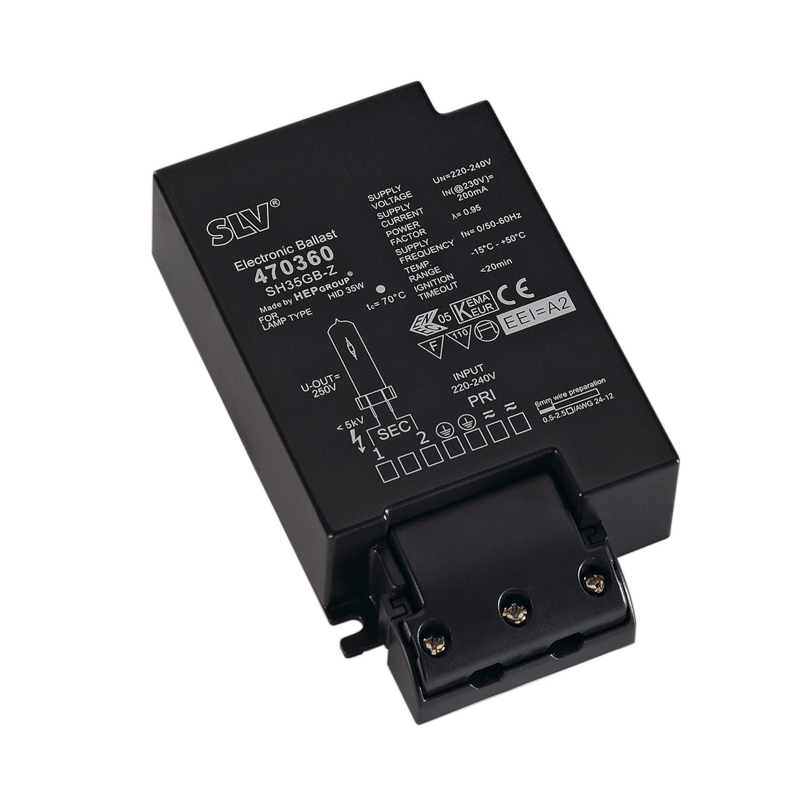 SLV 470360 ЭПРА HID для лампы CDM  35Вт, черный