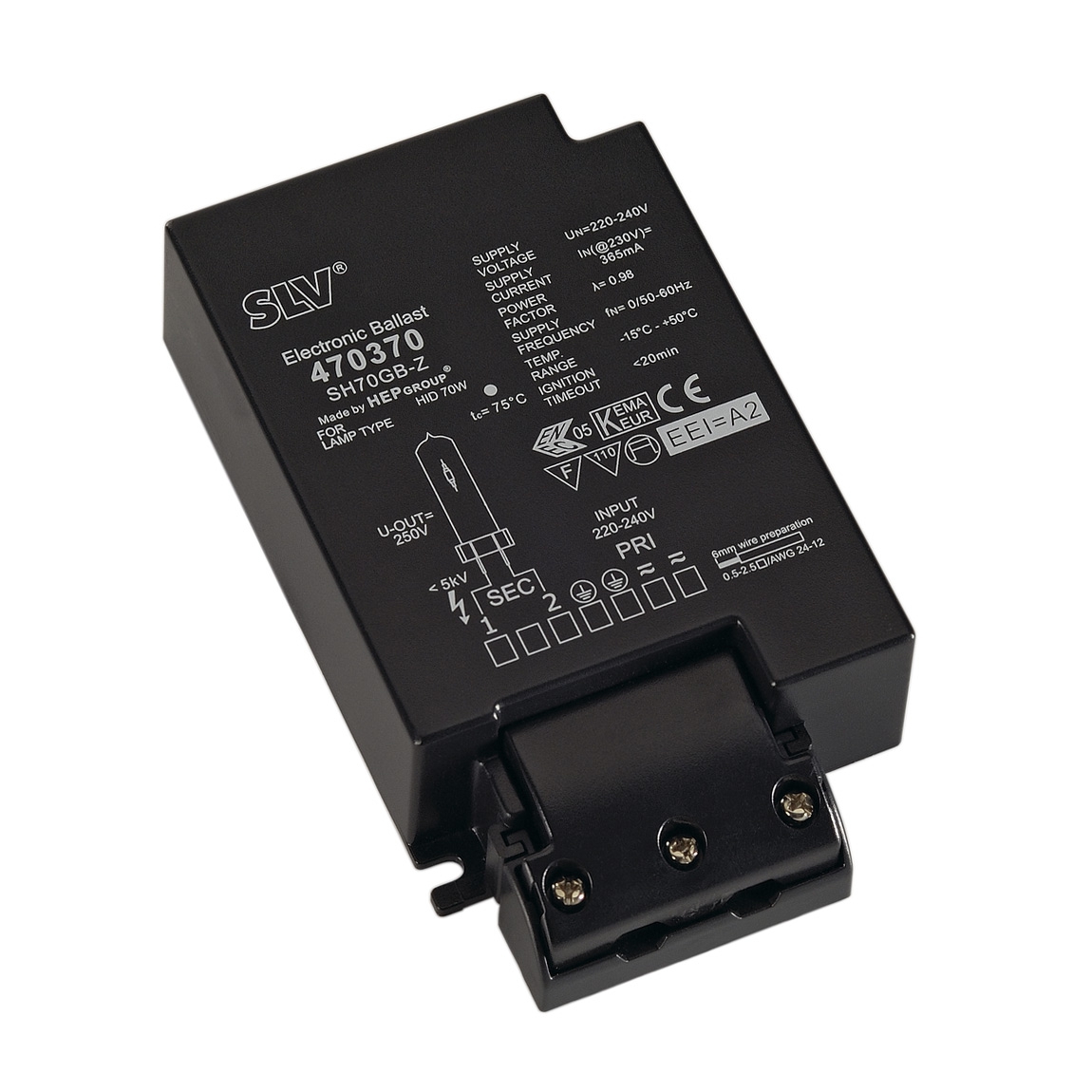 SLV 470370 ЭПРА HID для лампы CDM  70Вт, черный