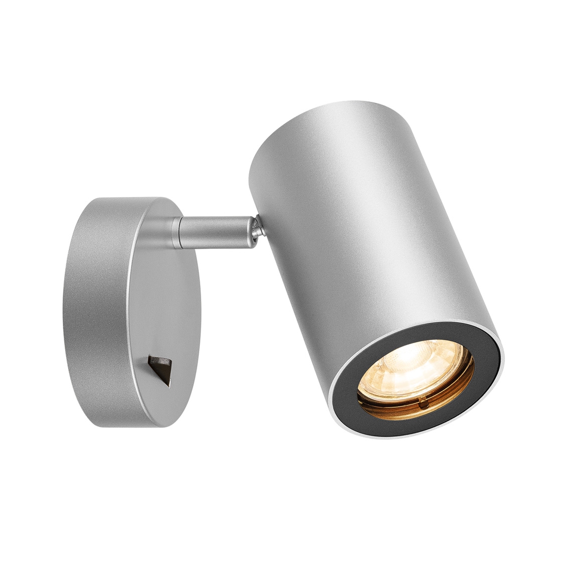 SLV 1000732 ENOLA_B SINGLE SPOT светильник накладной для лампы GU10 50Вт макс., с выключателем, серебр./ черный