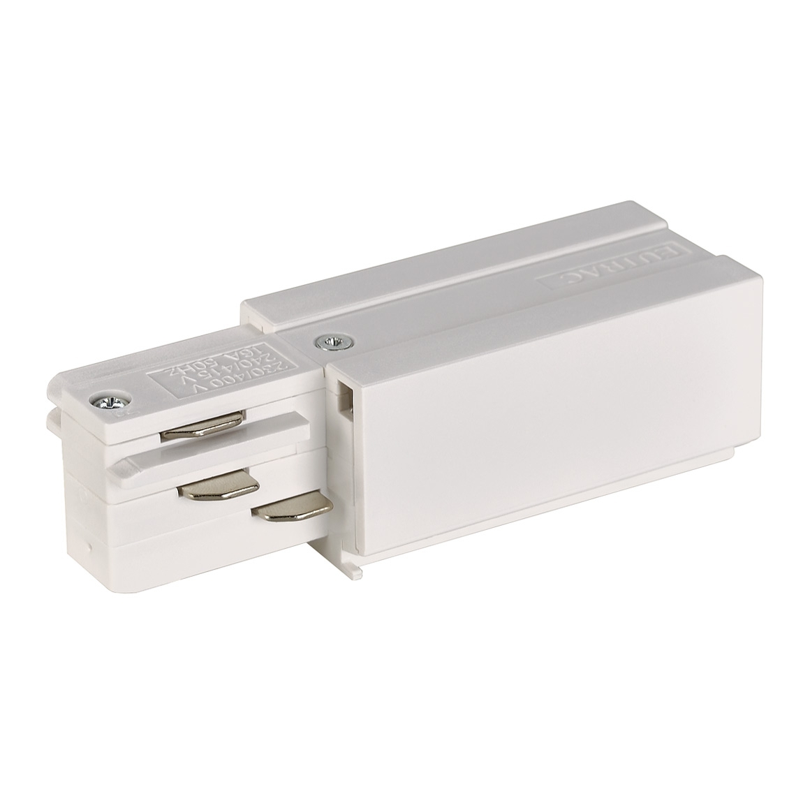 SLV 1001514 3Ph | EUTRAC®, разъём питания торцевой, 16А макс., GND справа, белый RAL9016 (ex 145521)