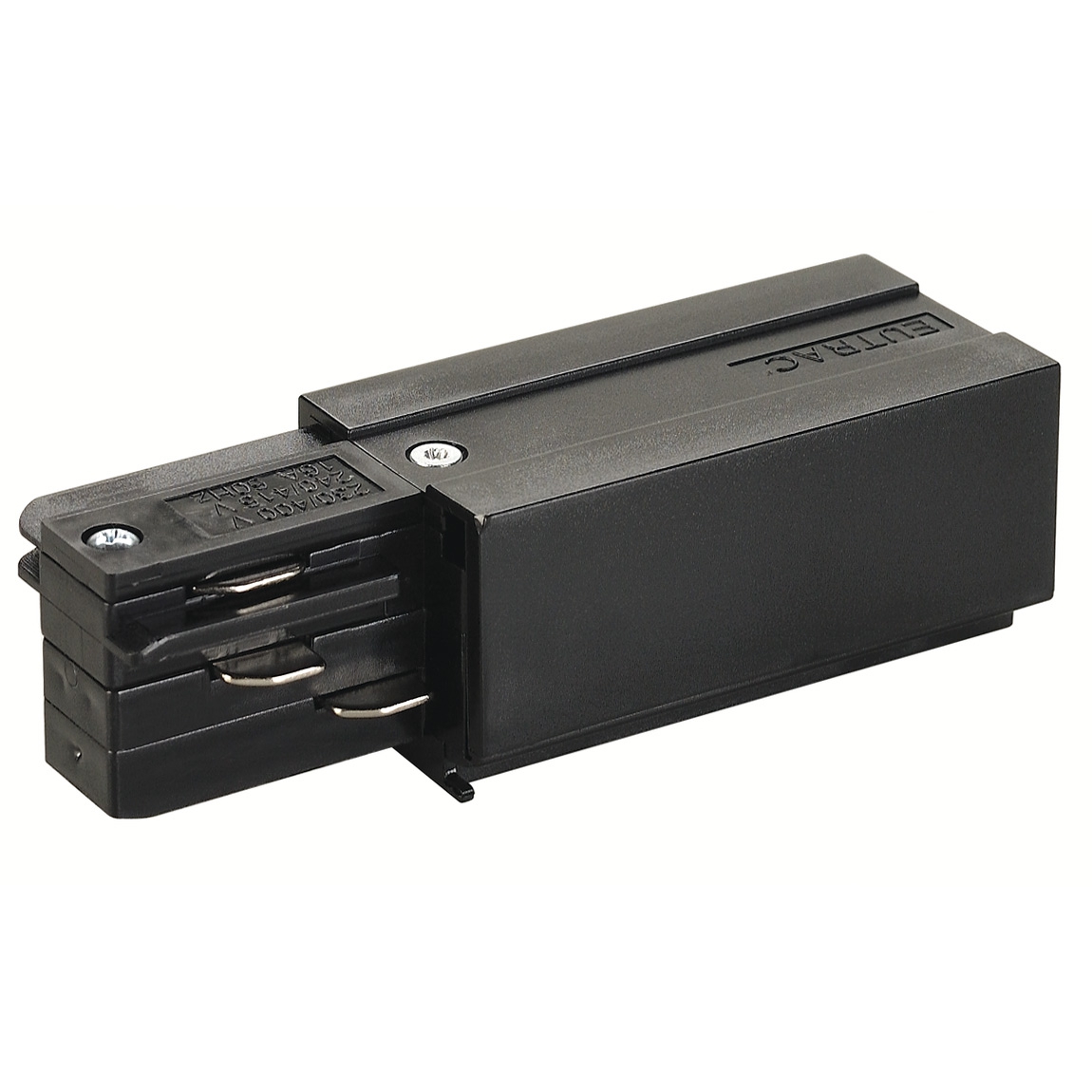 SLV 145520 3Ph | EUTRAC®, разъём питания торцевой, 16А макс., GND справа, черный