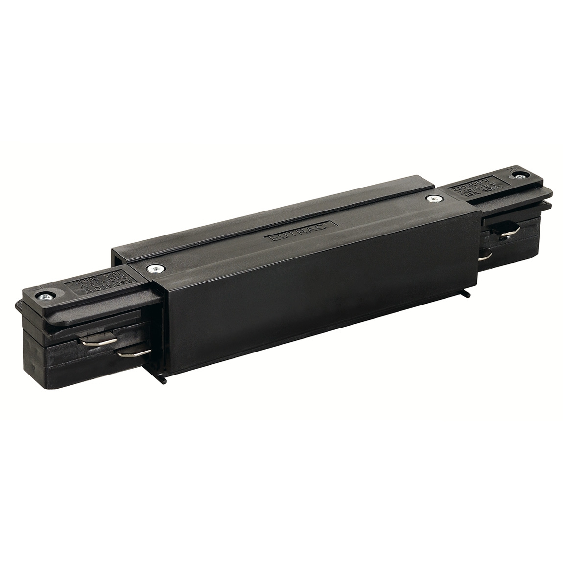 SLV 145660 3Ph | EUTRAC®, коннектор прямой внешний с разъёмами питания, 16А макс., черный