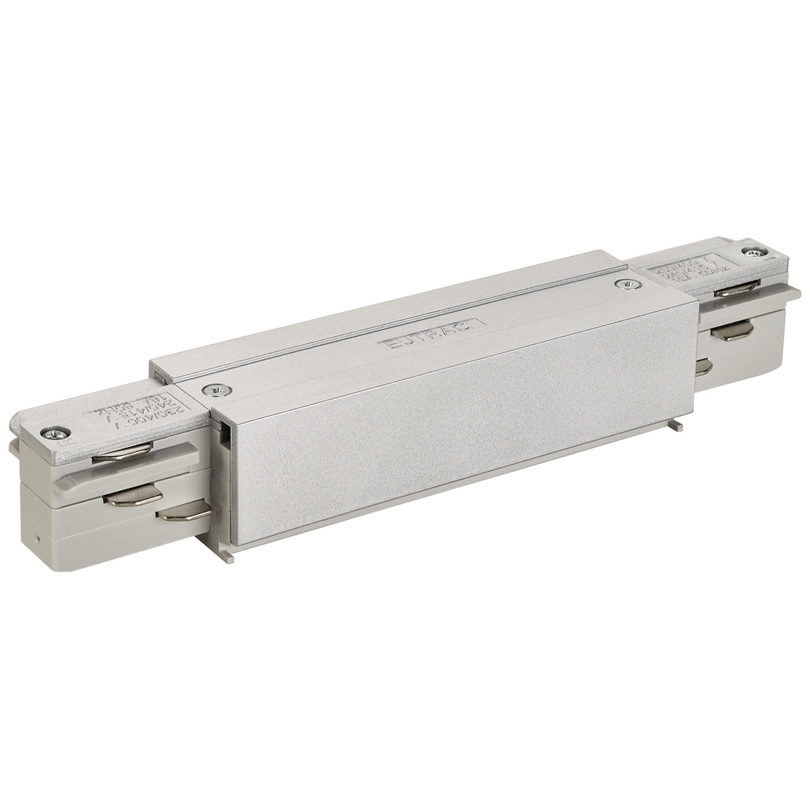 SLV 145664 3Ph | EUTRAC®, коннектор прямой внешний с разъёмами питания, 16А макс., серебристый