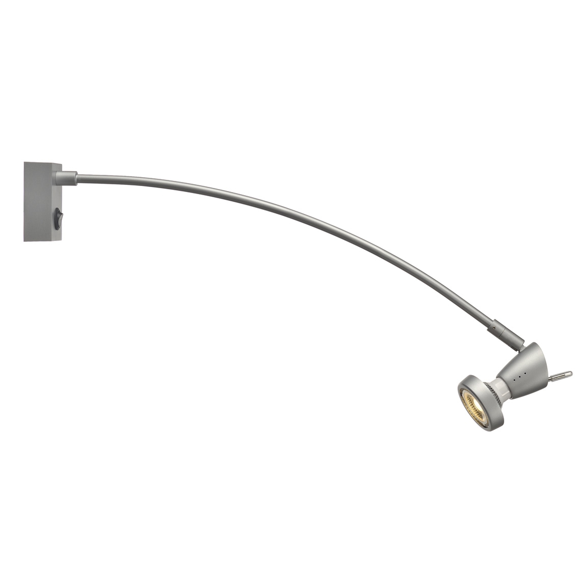 SLV 146482 FILI светильник настенный с выключателем для лампы GU10 или ES111 50Вт макс., серебристый