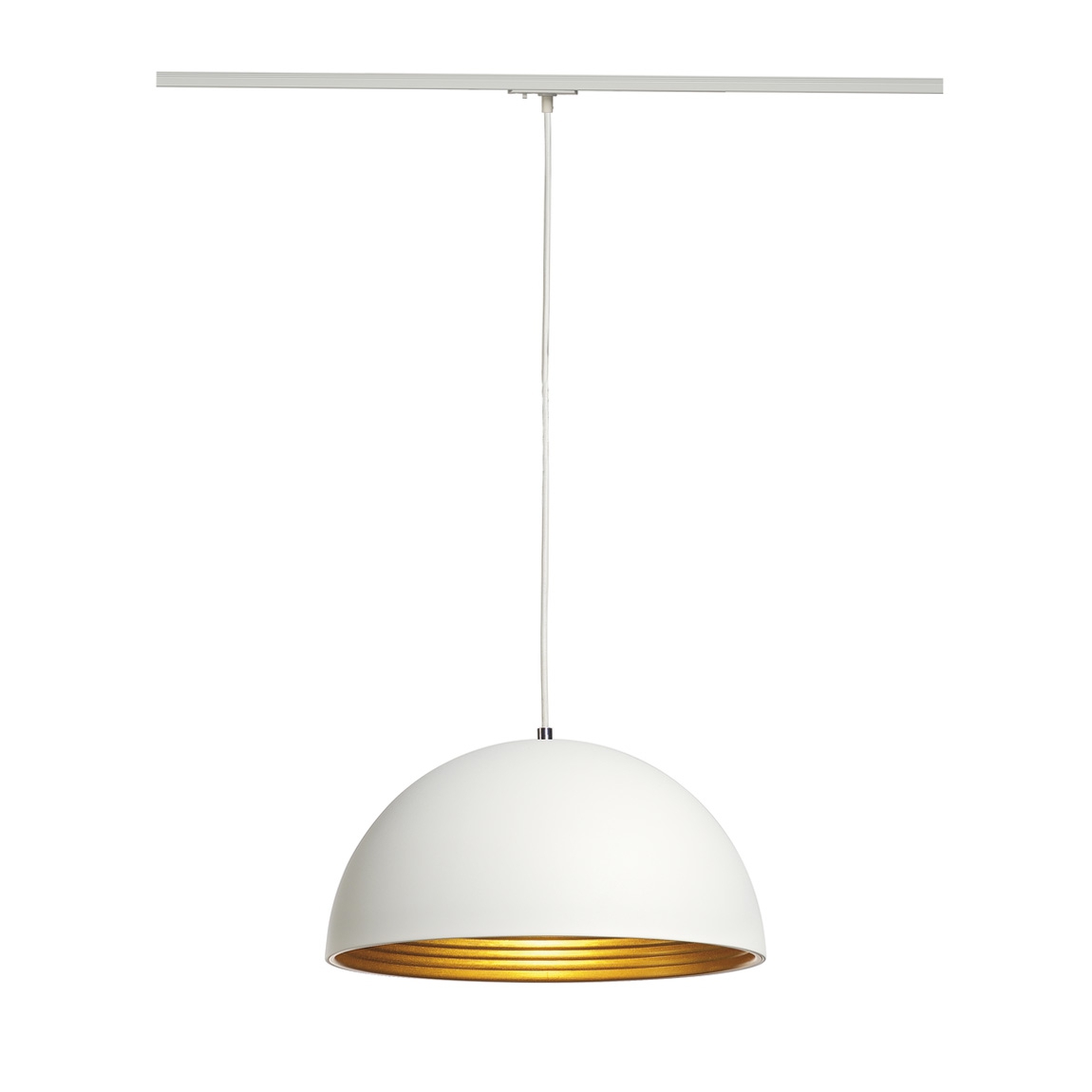 SLV 143931 1PHASE-TRACK, FORCHINI M 40 светильник подвесной для лампы E27 40Вт макс., белый/ золото/ад-р белый